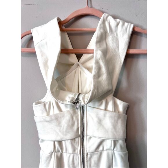 NWT Selfie Leslie White Bodycon Cross Top Dress - Picture 4 of 5